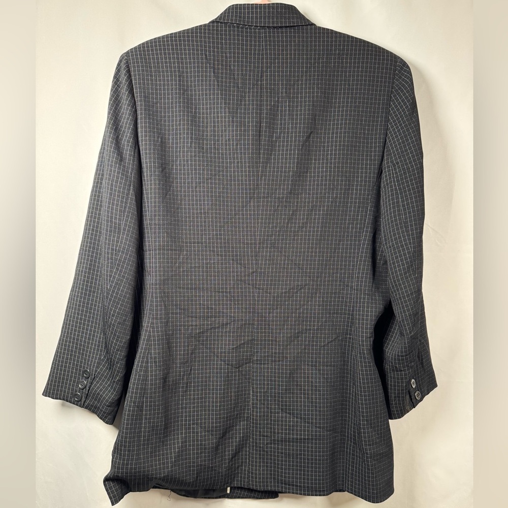 Garfield & Marks Black Checkered Button Down Jack… - image 6